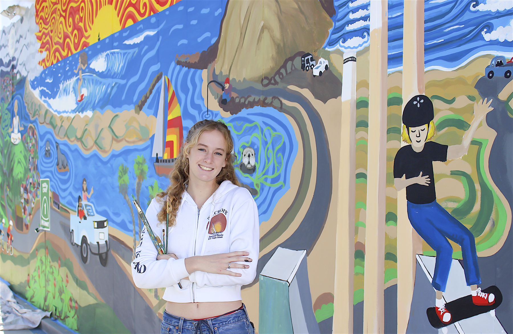 New Public Mural Paints Scenes of Morro Bay Morro Bay Life