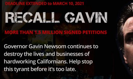 Recall Gavin 2020 Campaign<BR>Reaches 1,825,000 Signatures